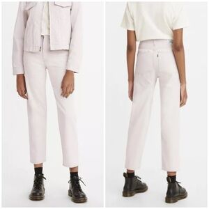 NWT Levis Made and Crafted Japanese Denim Column Pant Ankle Cream Sand Sz 32